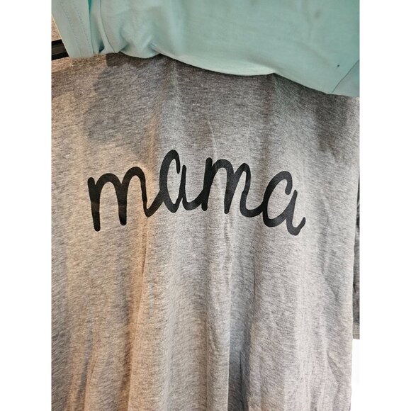Mama & Mini Mentally Exhausted Mommy Baby T-Shirts Set Mama M Baby 3-6 Months - Picture 6 of 6
